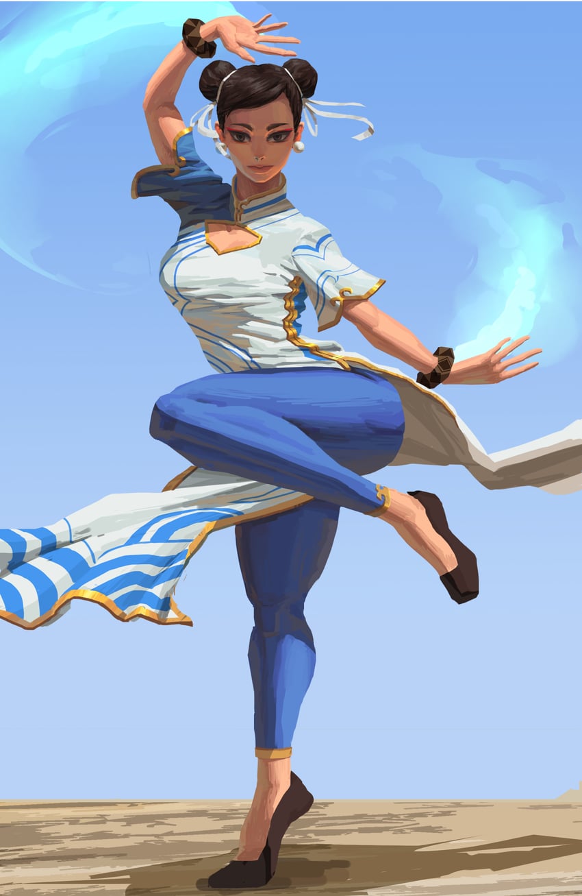 chun-li (street fighter and 1 more) drawn by gakki_(myjj7387)