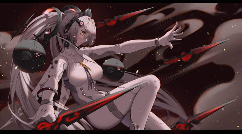 luna and luna: laurel (punishing: gray raven) drawn by xian_yu