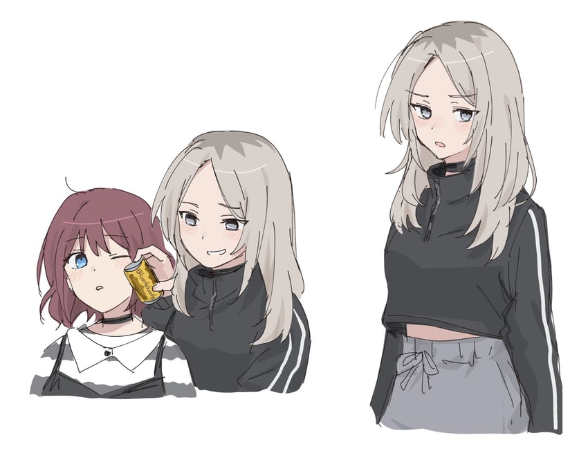 iseri nina and kawaragi momoka (girls band cry) drawn by kumtlekumtle