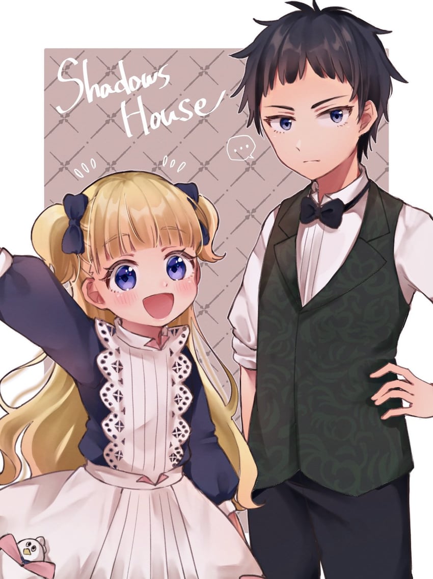 emilico, shaun, and pan-chan (shadows house) drawn by shio_(sos_o00)