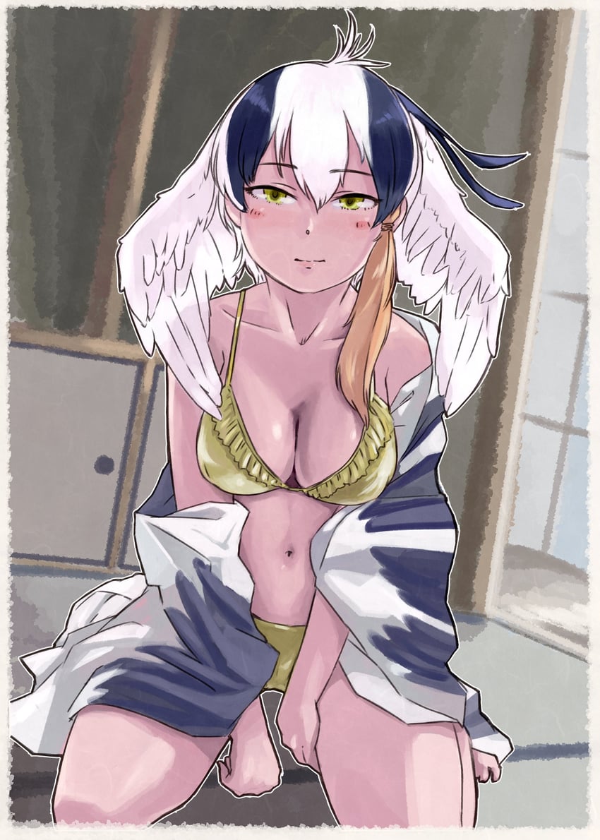 grey heron (original and 1 more) drawn by toriny