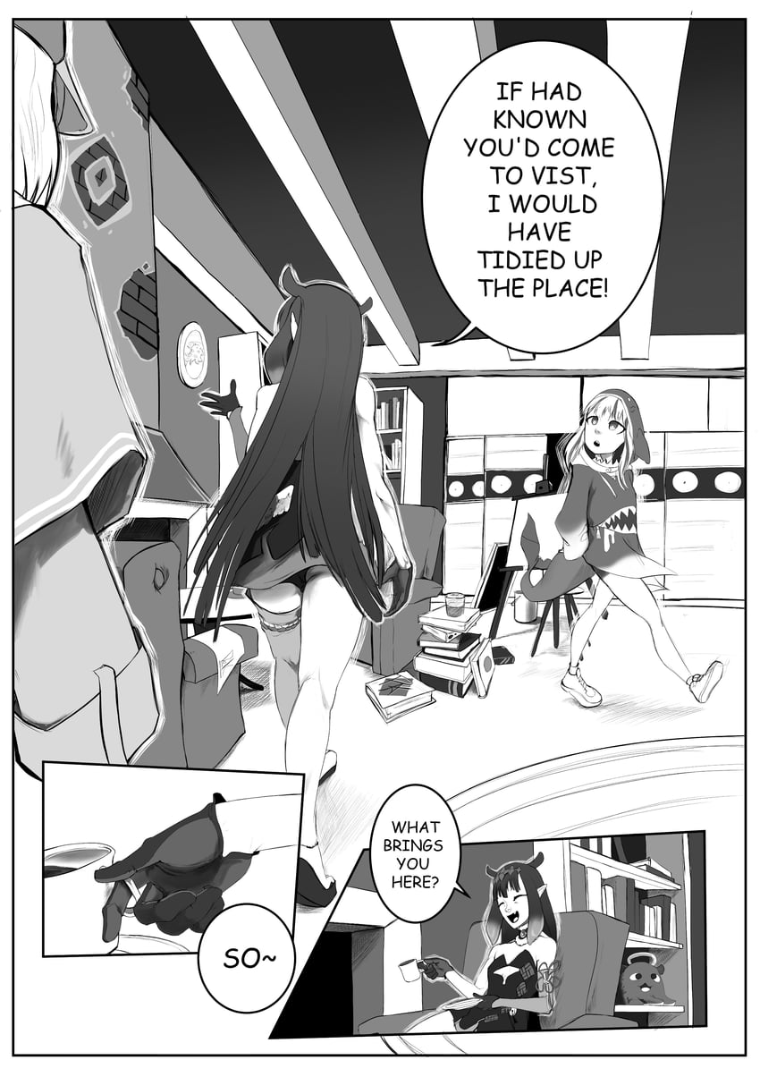 gawr gura, ninomae ina'nis, watson amelia, and takodachi (hololive and 1 more) drawn by drawinik