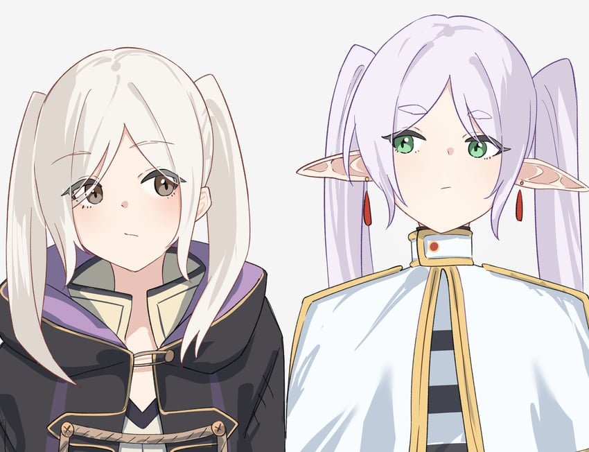 frieren and female robin (fire emblem and 2 more) drawn by shiropengin_l