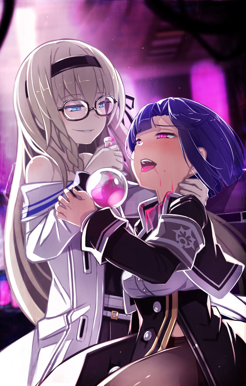 gretel and shirayuki hime (mary skelter) drawn by nanameda_kei