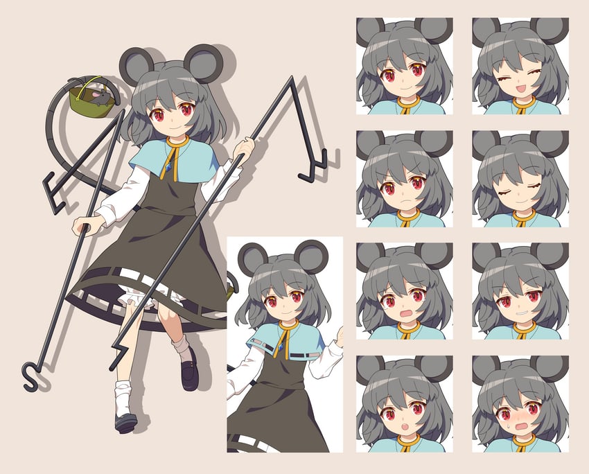 nazrin (touhou) drawn by 4rion