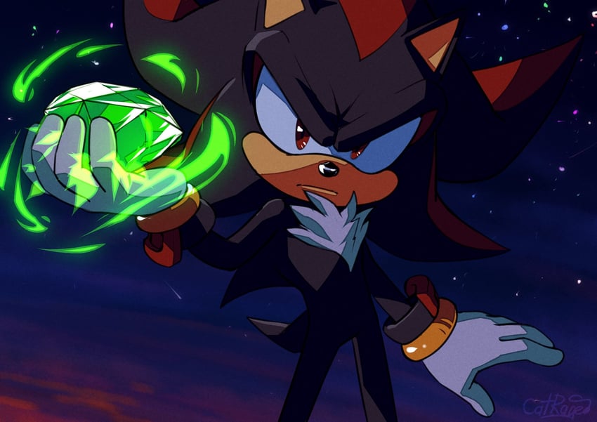 shadow the hedgehog (sonic and 1 more) drawn by catrage_miau