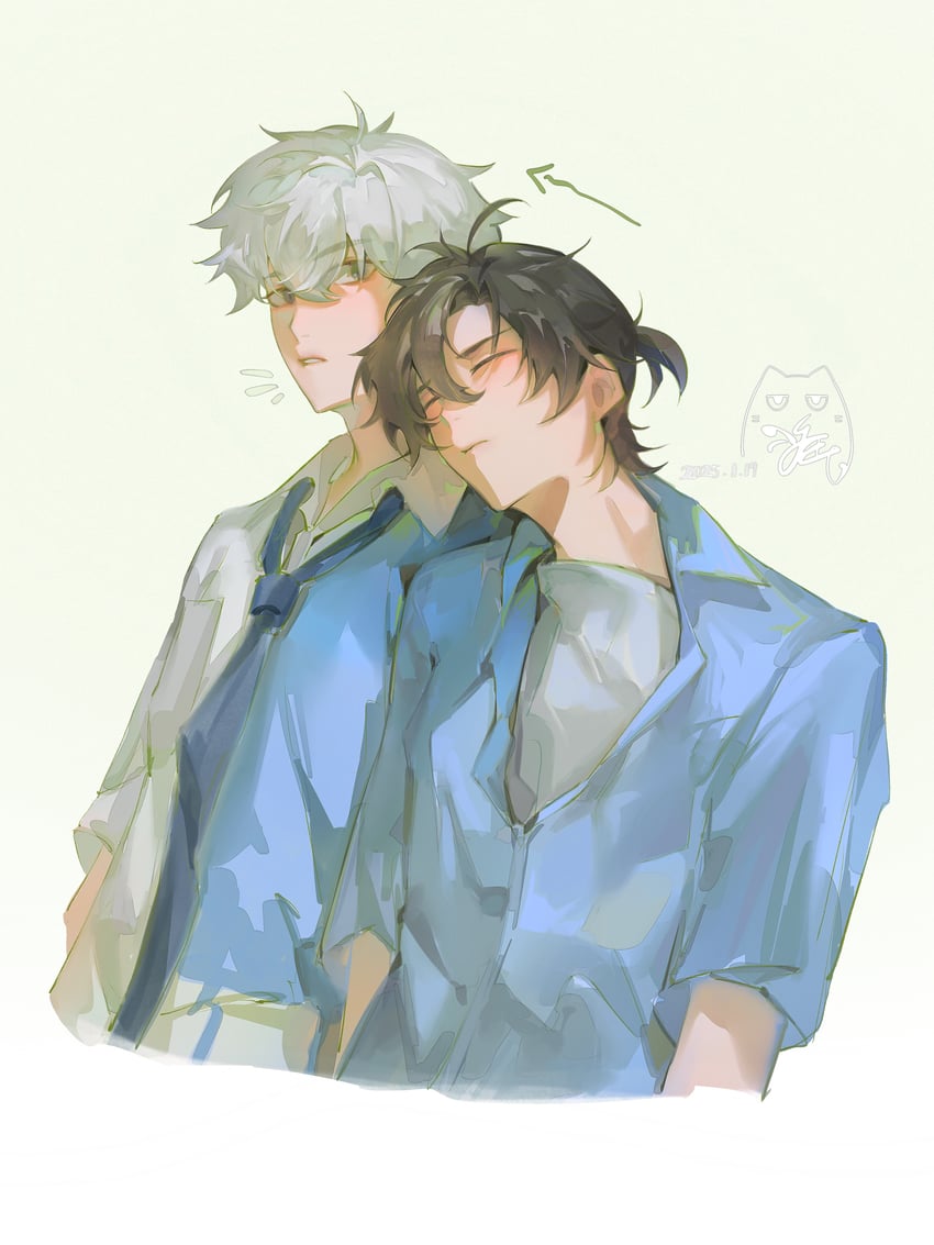 cheng xiaoshi and lu guang (shiguang dailiren) drawn by you_yeyou0904