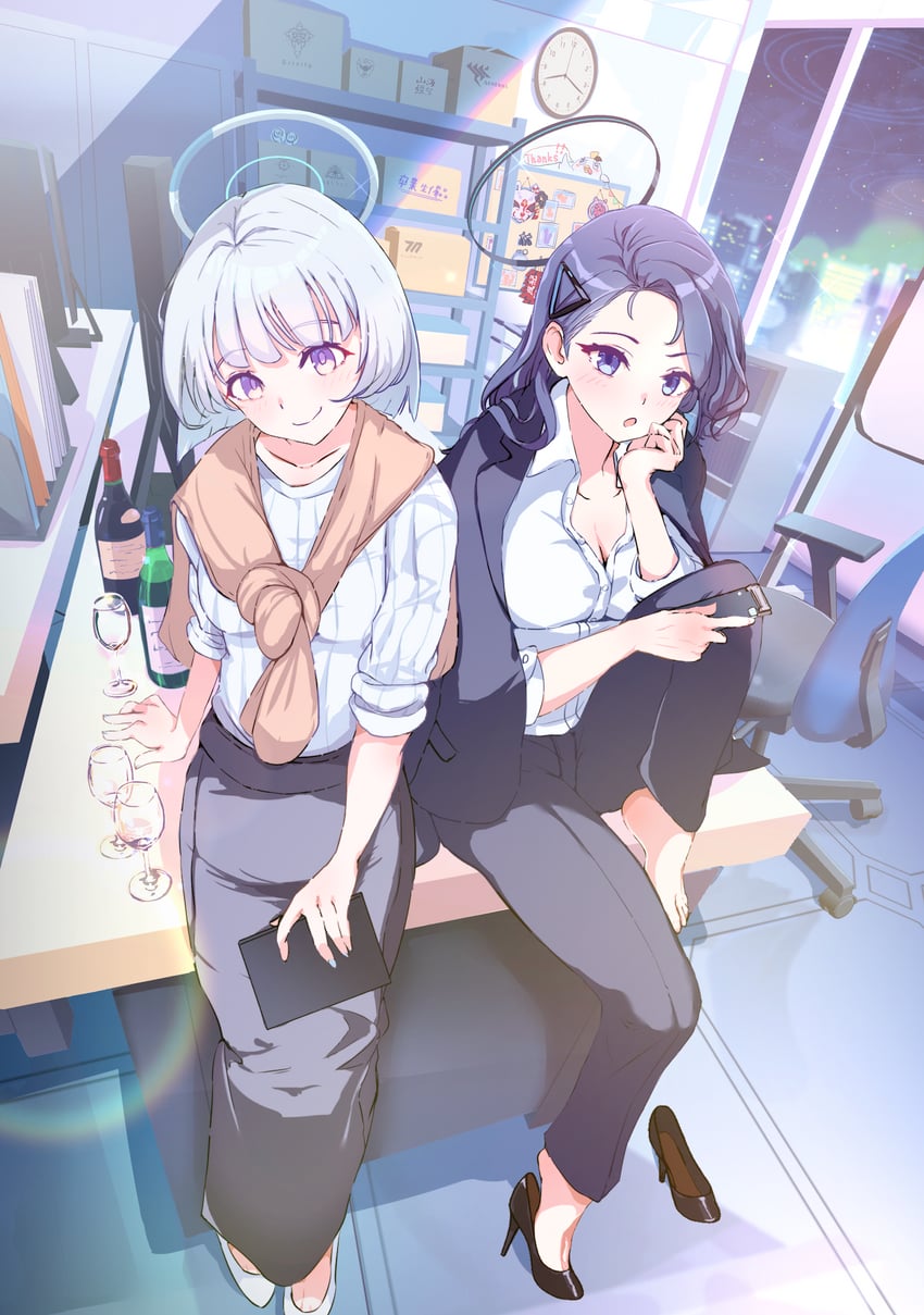 yuuka and noa (blue archive) drawn by yamabuki_ryuu