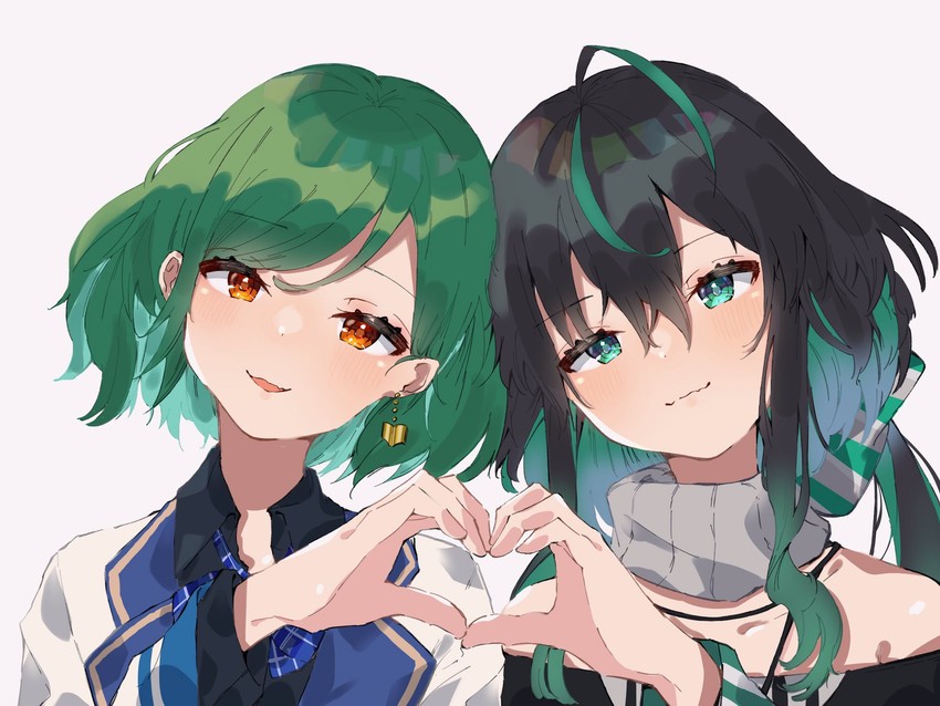 kitakoji hisui and shin yuya (nijisanji and 1 more) drawn by itoi_(1_10_1_)