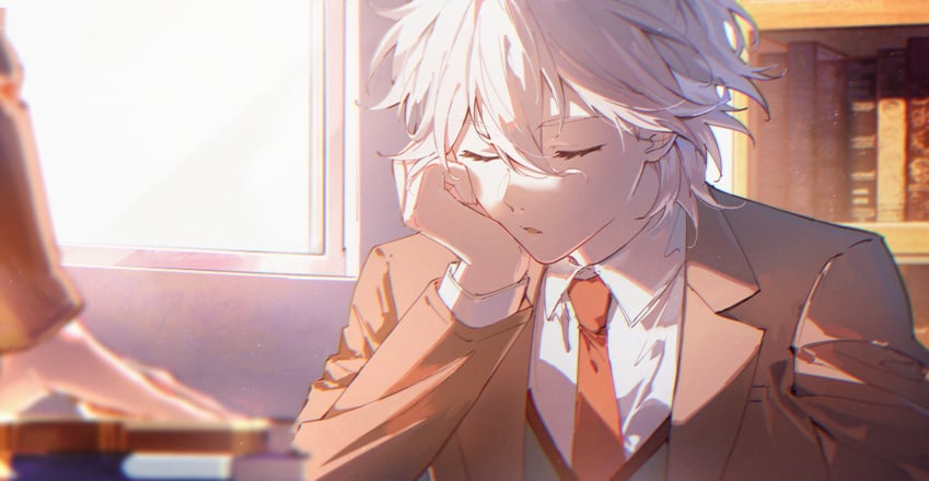 komaeda nagito (danganronpa and 1 more) drawn by meipoi