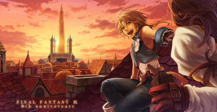 zidane tribal and garnet til alexandros xvii (final fantasy and 1 more) drawn by sano_(yoziro)
