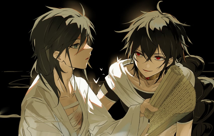 judal and ren hakuryuu (magi the labyrinth of magic) drawn by meng_ziya
