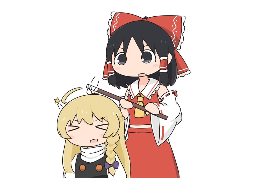 hakurei reimu, kirisame marisa, chito, and yuuri (touhou and 1 more) drawn by kokoda402989934
