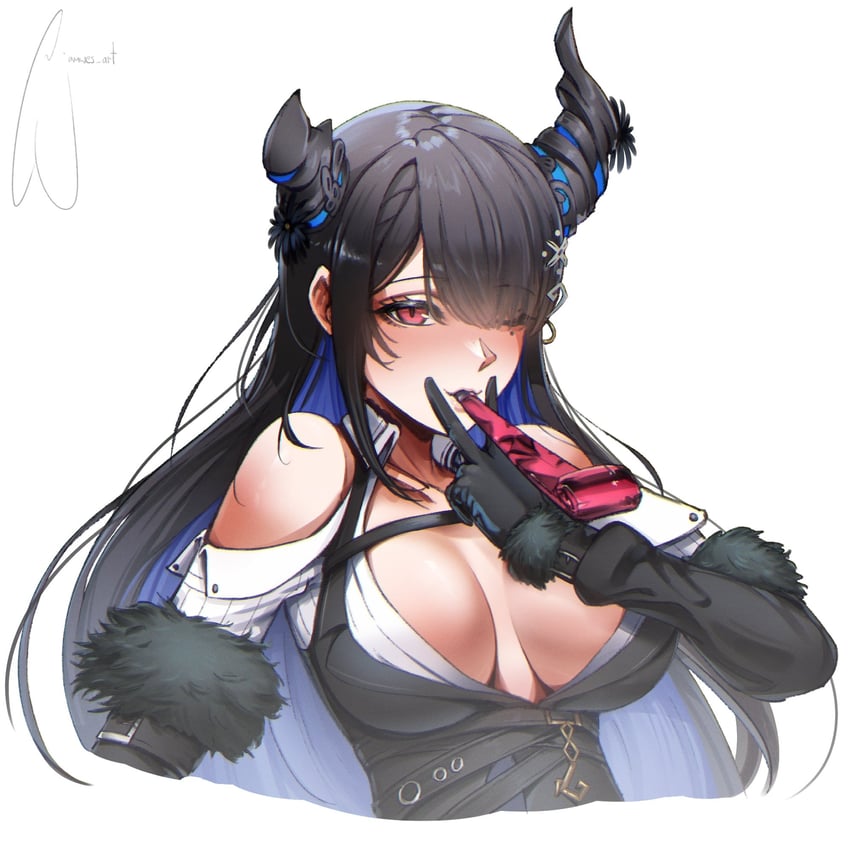 nerissa ravencroft (hololive and 1 more) drawn by jamwes