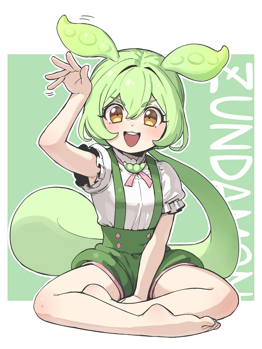 zundamon (voiceroid and 1 more) drawn by kulumi_e