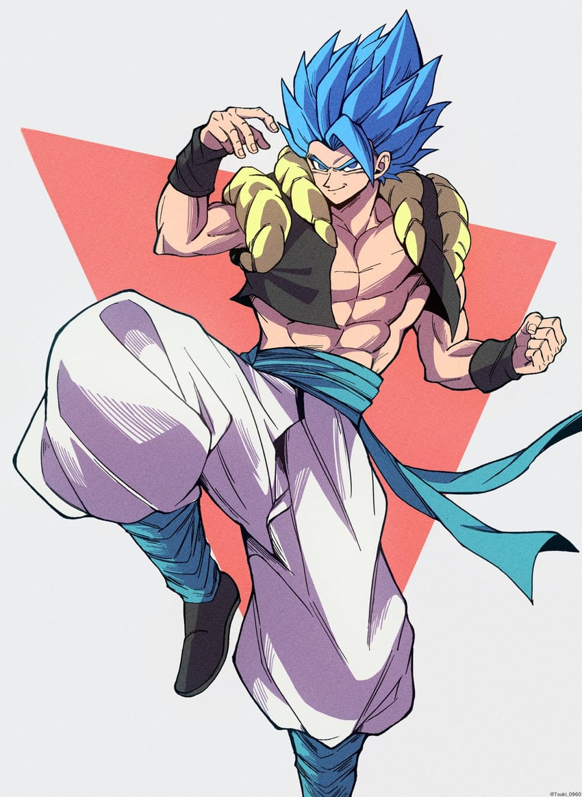 gogeta (dragon ball and 1 more) drawn by tsuki_0960
