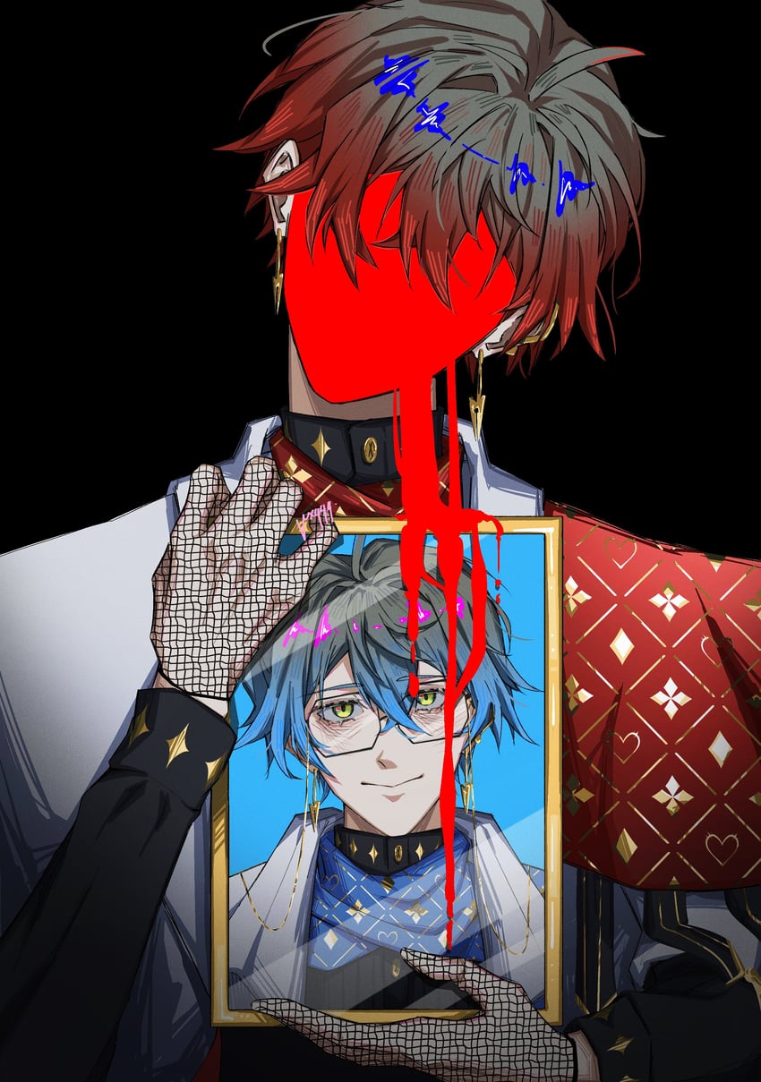 ike eveland and eki eveland (nijisanji and 1 more) drawn by vexxxx444