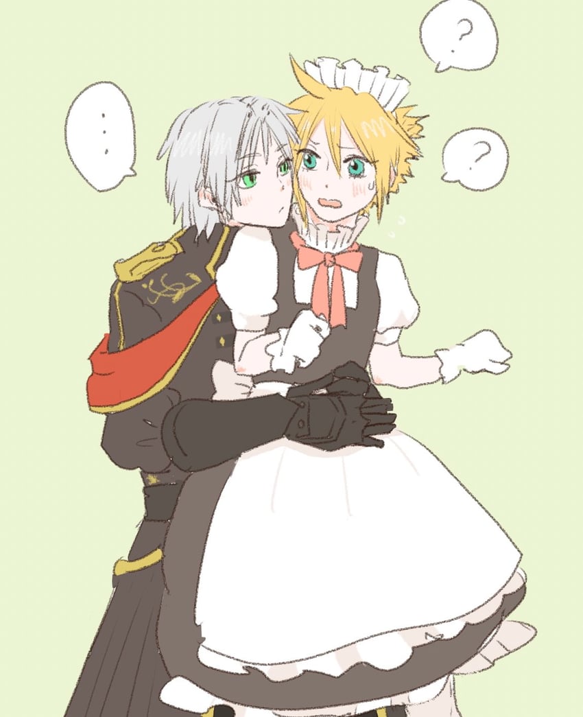 cloud strife and sephiroth (final fantasy and 2 more) drawn by hiyo_mokumoku