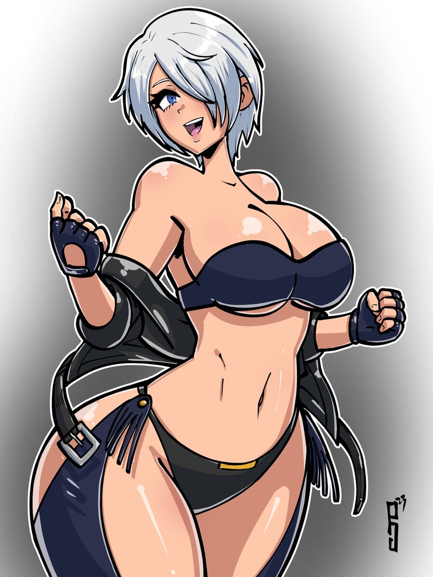 angel (the king of fighters and 1 more) drawn by terrybrogard