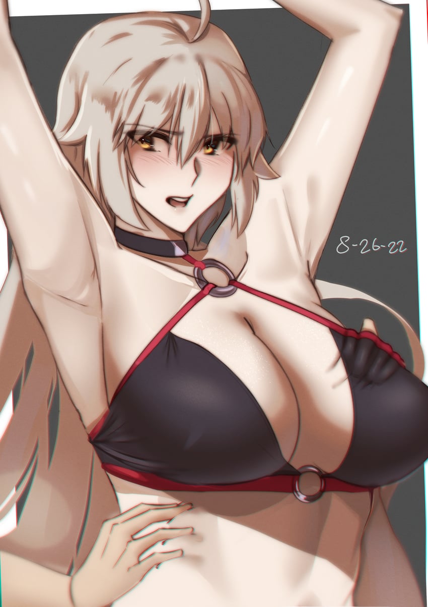 jeanne d'arc alter (fate and 1 more) drawn by code_nt