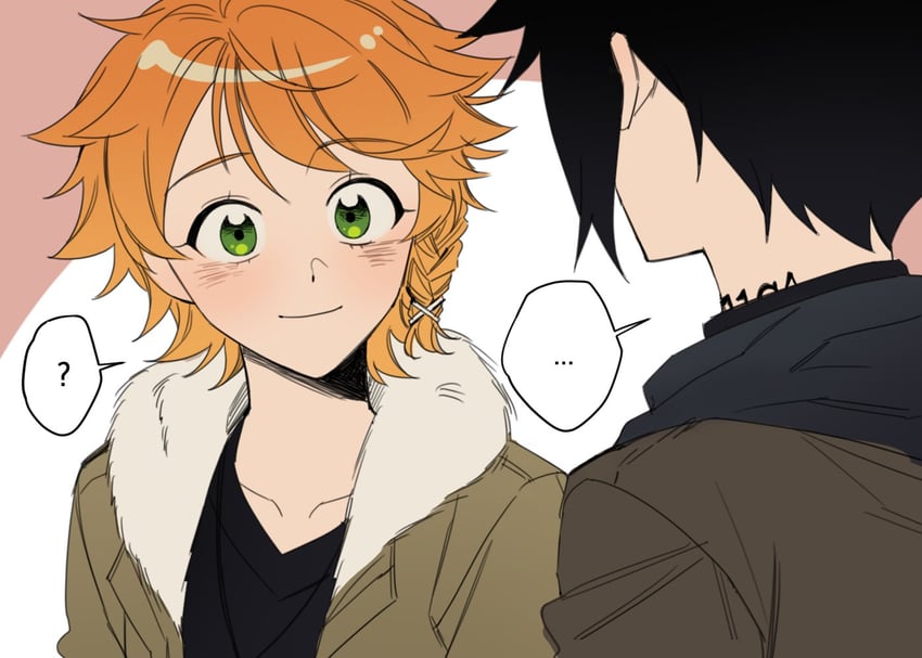 emma and ray (yakusoku no neverland) drawn by meua_2