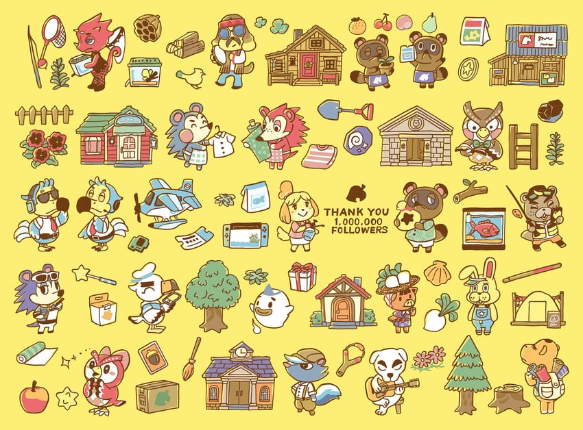 isabelle, tom nook, timmy, tommy, k.k. slider, and 16 more (animal crossing)
