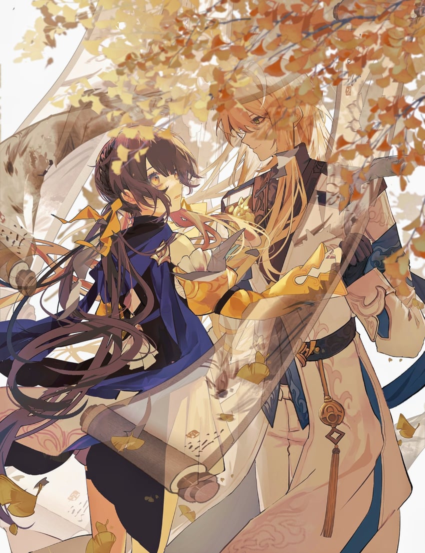 luocha and sushang (honkai and 1 more) drawn by hi_to_sama