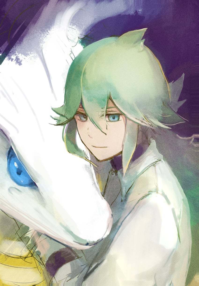 n and reshiram (pokemon and 1 more) drawn by ringosan2329
