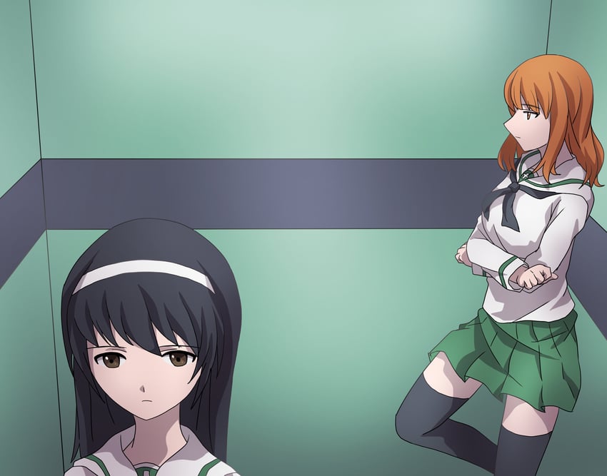 reizei mako (girls und panzer and 1 more) drawn by 9s0ykoyama117
