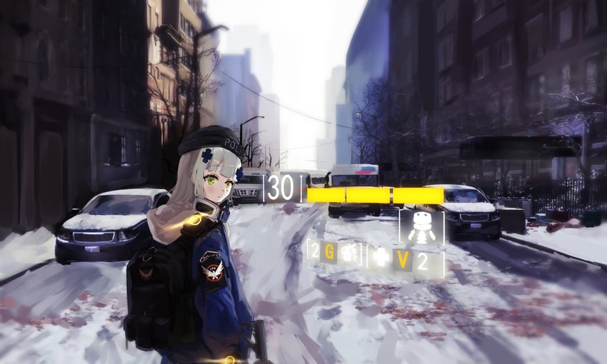 hk416 and agent 416 (girls' frontline and 1 more) drawn by s41ty