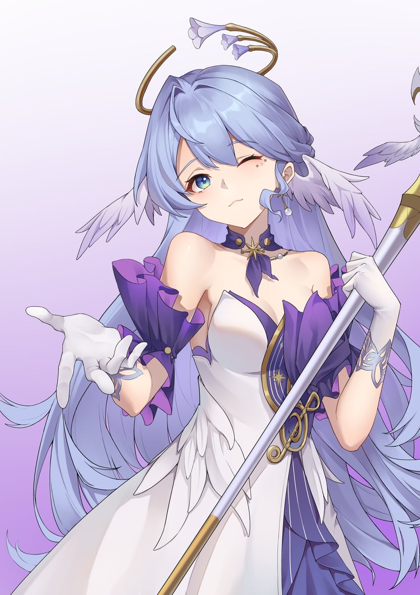 robin (honkai and 1 more) drawn by aluo_7762
