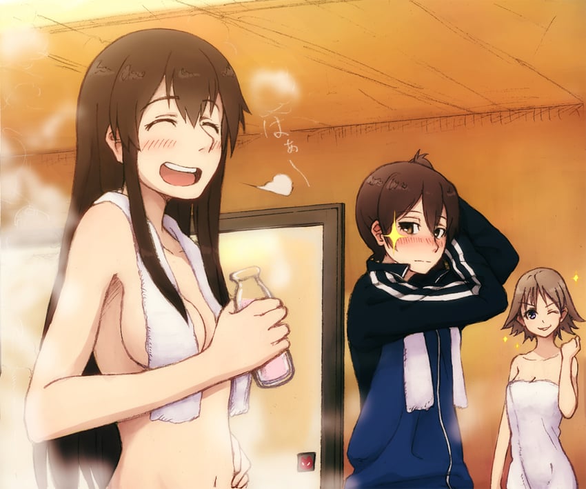 kaga, akagi, and hiei (kantai collection) drawn by hiroki_eiki