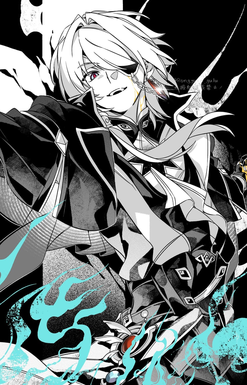 anaxa (honkai and 1 more) drawn by rongyuan_gulu