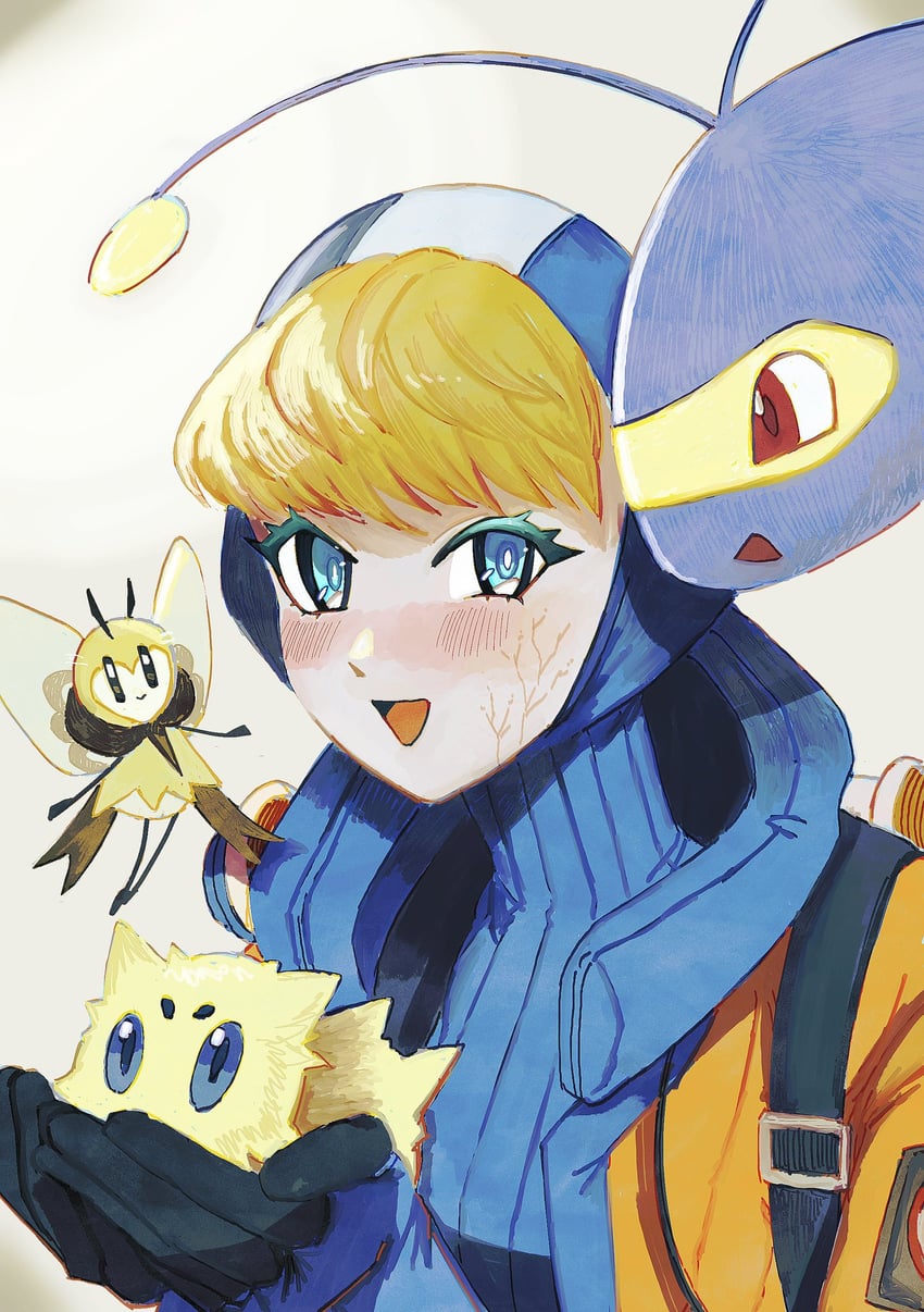 wattson, joltik, ribombee, and lanturn (pokemon and 1 more) drawn by 5436772h