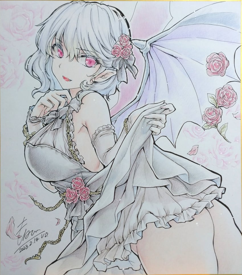 remilia scarlet (touhou) drawn by monety