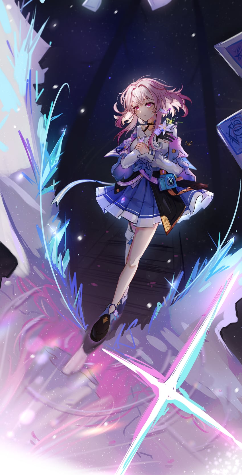 march 7th and pom-pom (honkai and 1 more) drawn by legitrebelrose