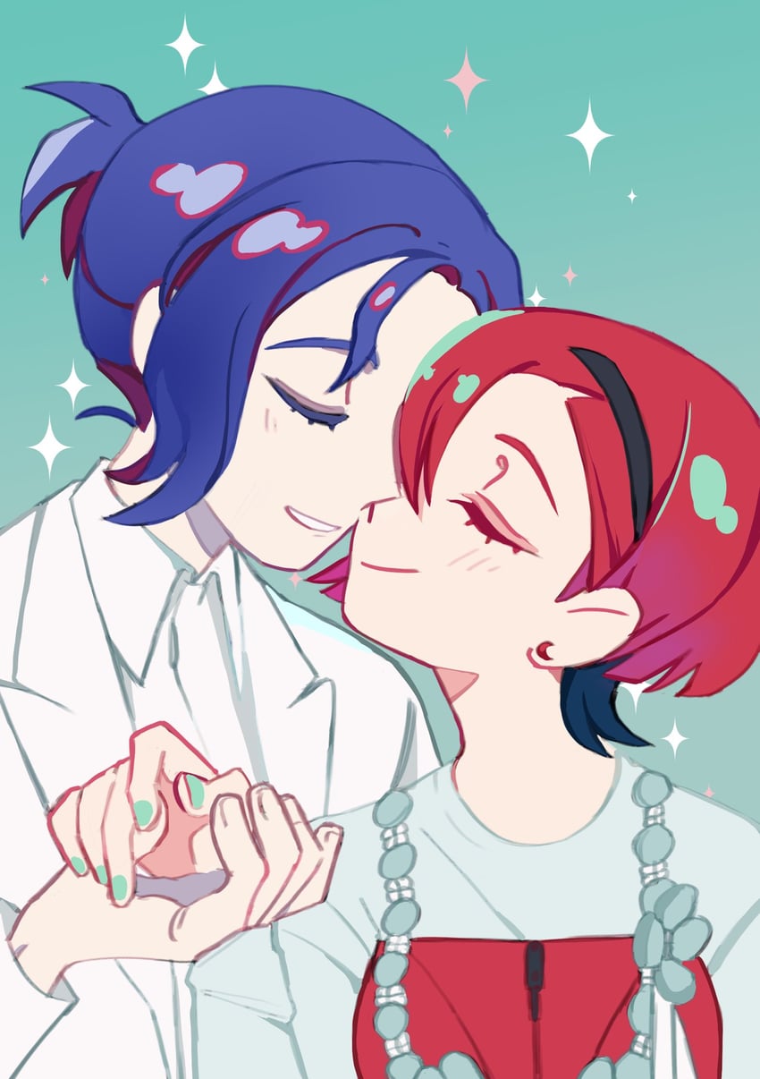amate yuzuriha and shuji ito (gundam and 1 more) drawn by rhelia