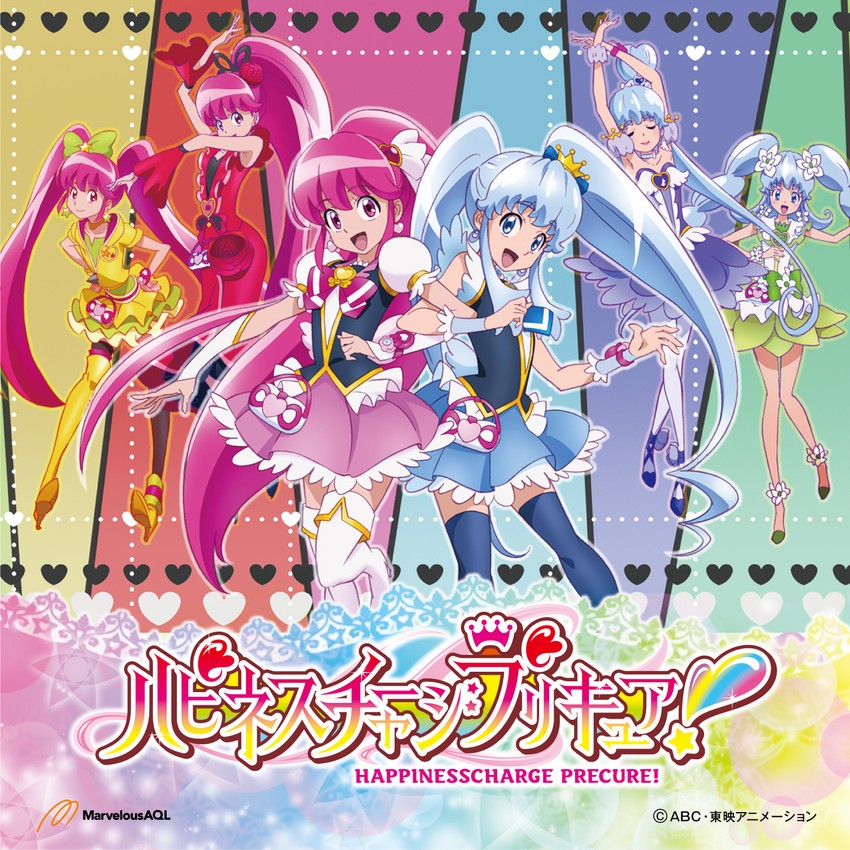 shirayuki hime, aino megumi, cure lovely, and cure princess (precure and 1 more) drawn by satou_masayuki
