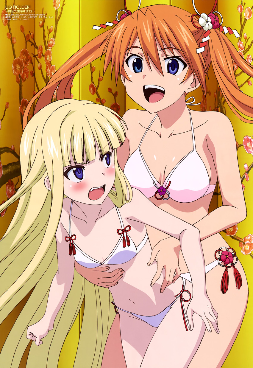 evangeline a.k. mcdowell and kagurazaka asuna (mahou sensei negima! and 2 more) drawn by yamaguchi_anna