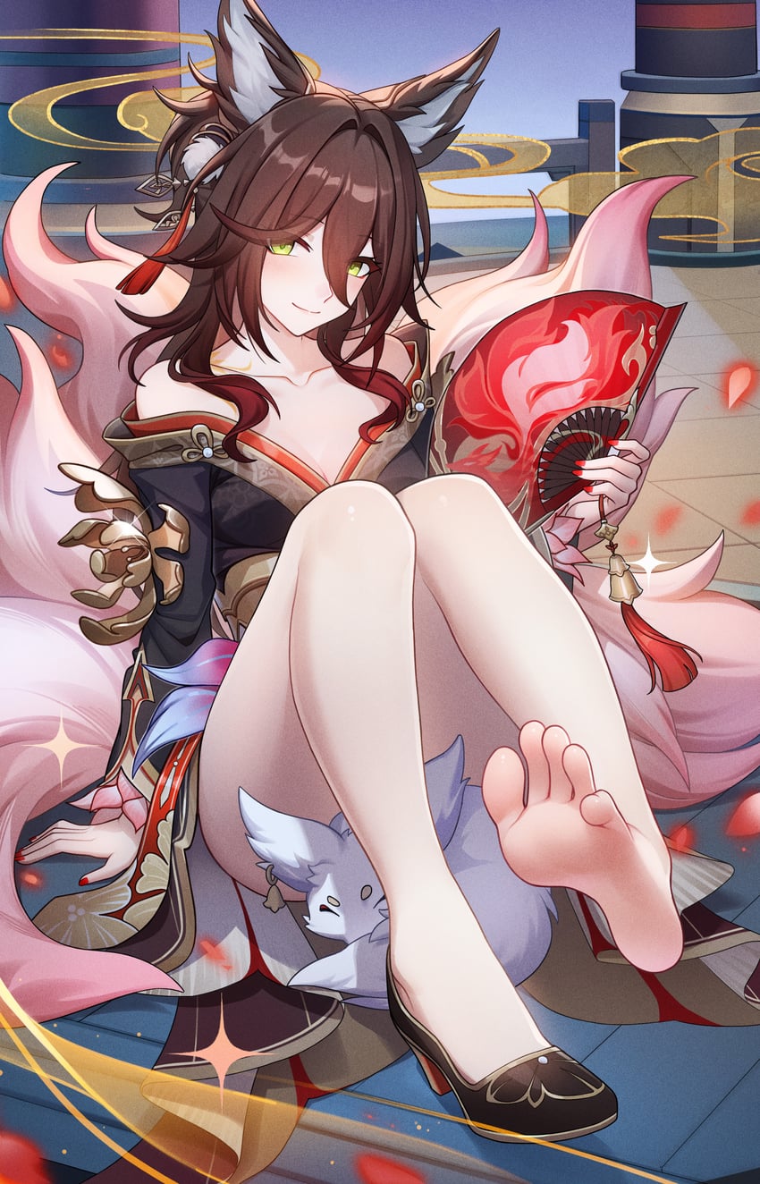 tingyun and fugue (honkai and 1 more) drawn by jiachong_jun_z