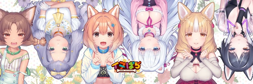 himawari, botan, mimosa, anemone, calla, and 1 more (inupara) drawn by sayori_(neko_works)