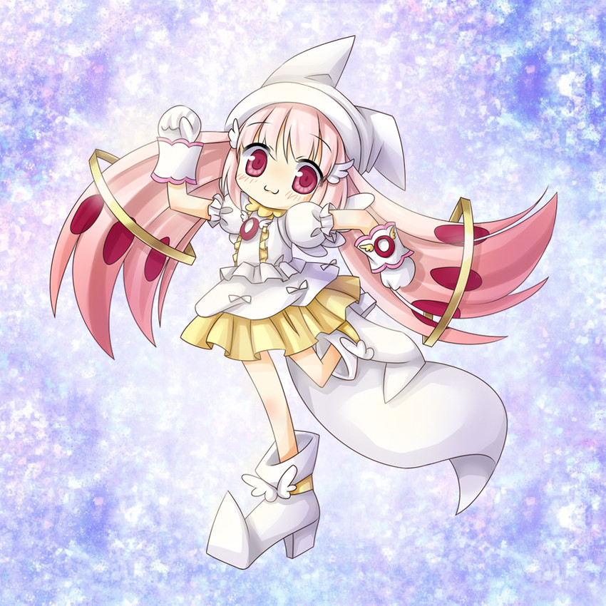 kyubey and makihatayama hana (mahou shoujo madoka magica and 1 more) drawn by silveroid