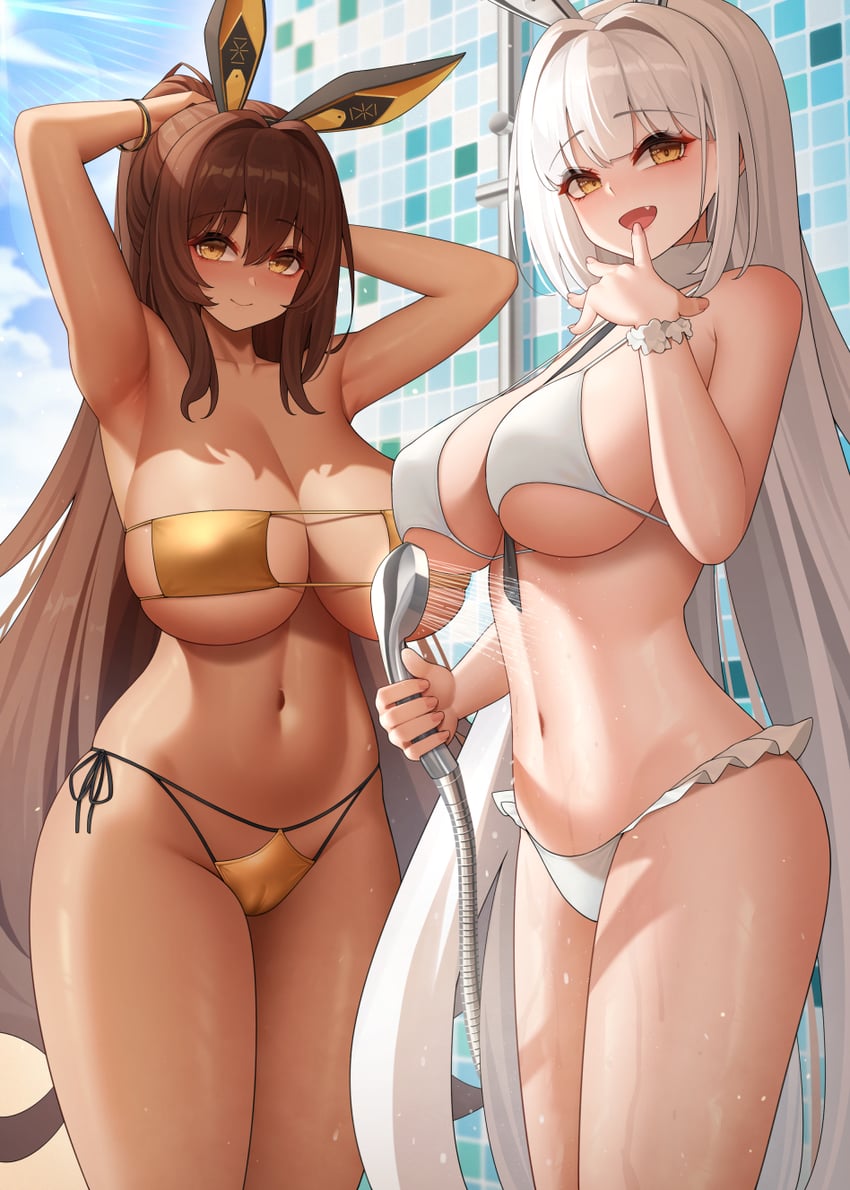 noir and blanc (goddess of victory: nikke) drawn by wei_xiao