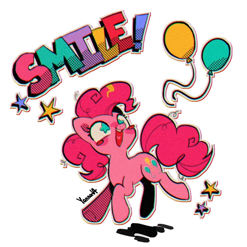 pinkie pie (my little pony and 1 more) drawn by yanana_ua