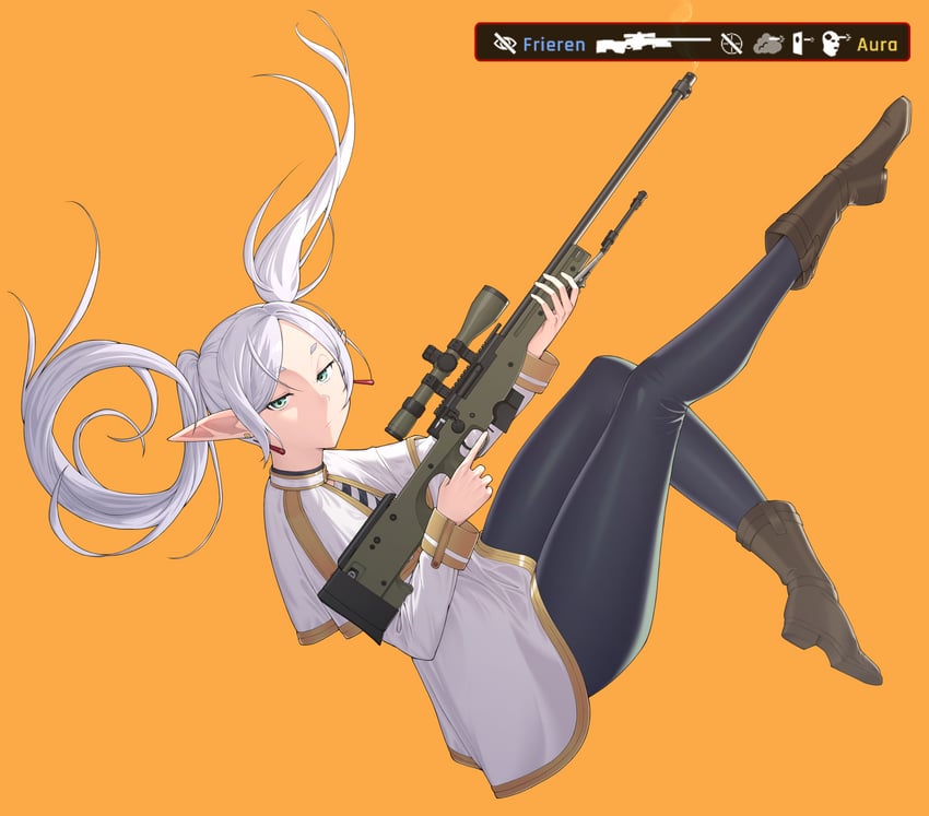 frieren (sousou no frieren and 2 more) drawn by extrakrispykari