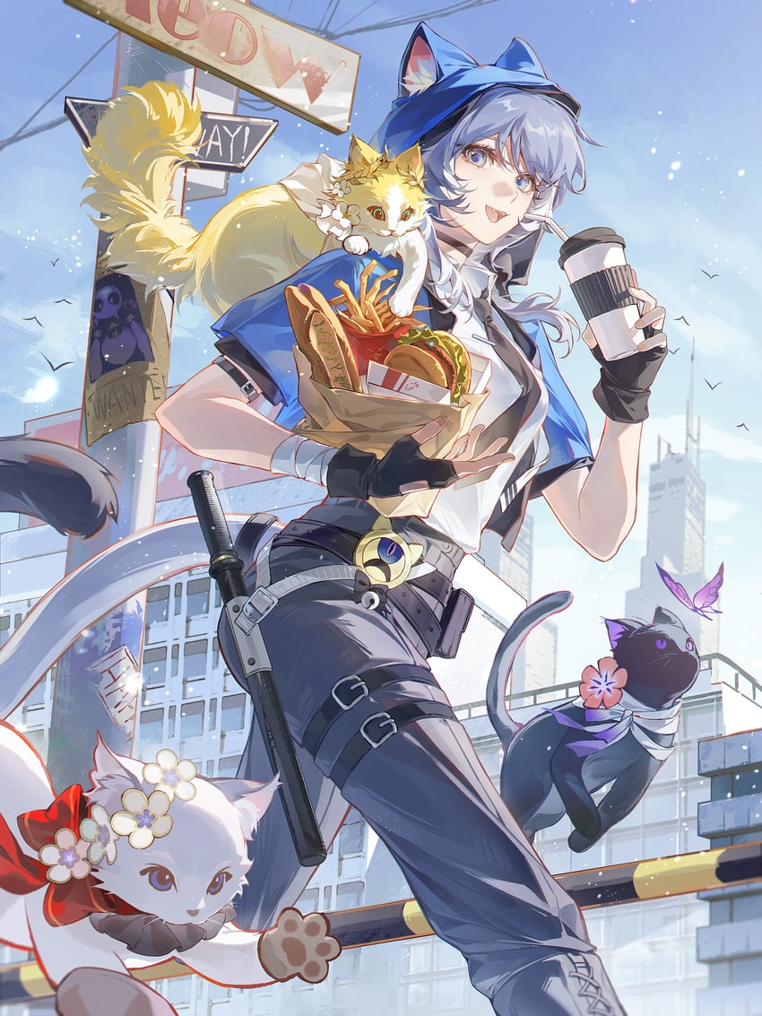 castorice, aglaea, cipher, and tribbie (honkai and 1 more) drawn by sanyue_qiushi