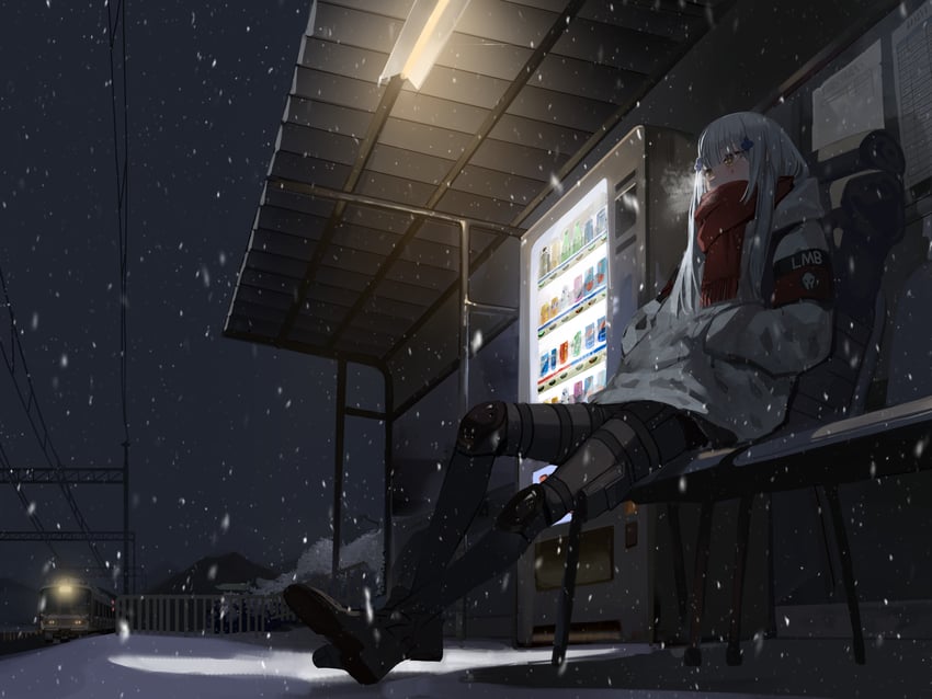 hk416 and last man battalion (girls' frontline and 1 more) drawn by seorang