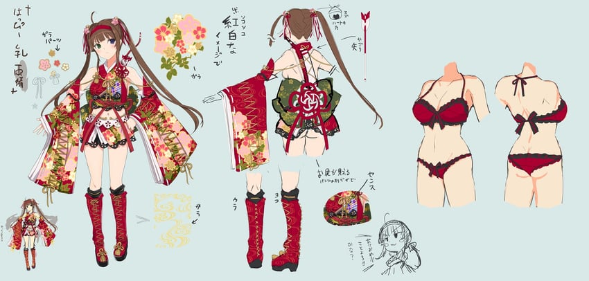 ryoubi (senran kagura and 2 more) drawn by yaegashi_nan