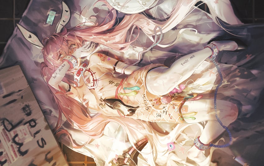 hatsune miku and sakura miku (vocaloid) drawn by ying_yi