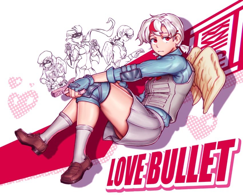 koharu, kanna, chiyo, and ena (love-bullet) drawn by knilch